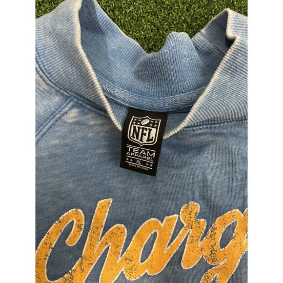 Los Angeles Chargers pullover sweatshirt light blue size XL - Picture 4 of 5